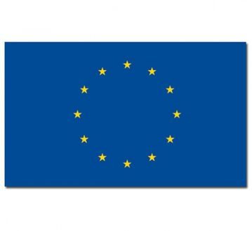 3x stuks vlag Europa 90 x 150 cm feestartikelen - Europa landen thema supporter/fan decoratie artikelen