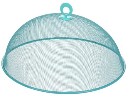 3x stuks vliegenkap aqua groen voor voedsel 35 cm