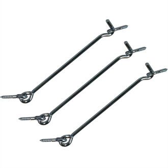 3x stuks Windhaak/windhaken van verzinkt ijzer 12 cm