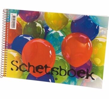 3x Tekeningen papier schetsboek wit A5 - Schetsboeken