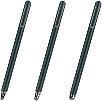3x Touchscreen stylus pen tip 4/6/8 mm - Hoogwaardig Materiaal - Zwart