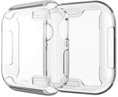 3x Tpu Transparant Cover Voor Apple Horloge Serie Iwatch 1 2 3 38Mm 42Mm Clear Soft Full Screen protector Case 3stk 42mm