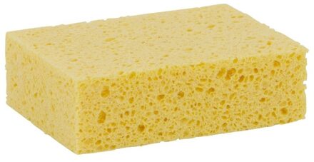 3x Viscose spons geel 14 x 11 x 3,5 cm