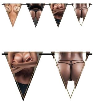 3x Vlaggenlijnen borsten en billen 6 meter