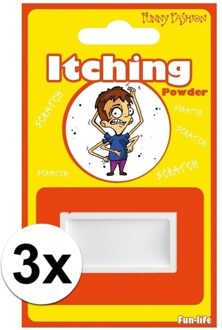 3x zakjes jeukpoeder