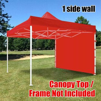 3X2M Camping Duurzaam Waterdichte Tent Doek Party Winddicht Outdoor Opvouwbare Draagbare Tuin Patio Zonnescherm Zijwand Bescherming Rood