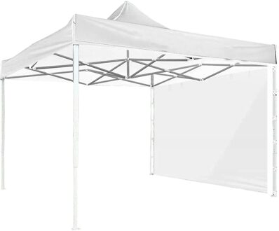3X2M Camping Duurzaam Waterdichte Tent Doek Party Winddicht Outdoor Opvouwbare Draagbare Tuin Patio Zonnescherm Zijwand Bescherming wit