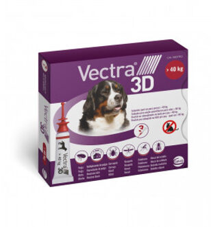 3x8ml Vectra 3D voor Honden >40 kg