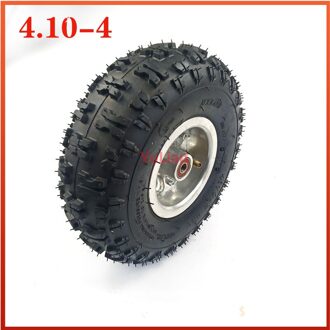 4.10/3.50-4 Wiel 4.10- 4 "Inch Rear Wheel Tyre Voor 49cc Mini Quad dirt Bike Scooter Atv Buggy