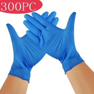 4 #100/300/500Pcs Wegwerp Nitril Handschoenen Latex Nitril Rubber Keuken/Afwassen/Tuin handschoenen Перчатки Нетриловые M / 300stk