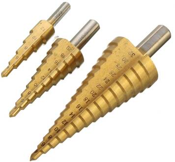 4-12/20/32mm HSS Boor Staal Stap Cone Titanium Coated Set Hole Cutter Taper metrische Kegel Boor Mini Boor Accessoires 4-20mm