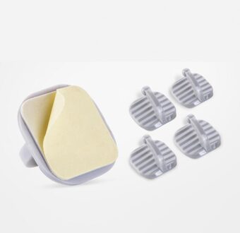 4/2 Stuks Zelfklevende Muur Haken Sterke Traceless Sticky Opslag Hanger Voor Keuken Slaapkamer Badkamer Thuis Organisator Accessoires 4stk