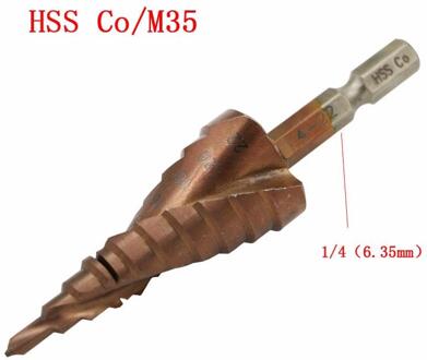 4-22 Hss-Co M35 Staal Stap Cone Titanium Coated Boor Cut Tool Set Hole Cutter Voor zachte Metalen