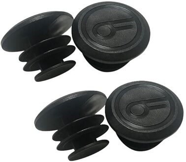 4/2Pcs Fiets Stuur End Plug Fietsstuur Pluggen Klassieke Delicate Plastic Weg Mountainbike Grips Cap Covers fietsen wit