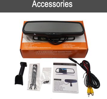 4.3 Inch Display Oem Auto Achteruitkijkspiegel Auto Parking Monitor Tft Lcd-kleurenscherm Car Mirror Monitor Backup Met stand RM435B enkel en alleen product