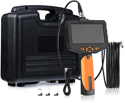 4.3" LCD Digital HD Snake Camera 7.6MM Drain Pipe Inspection Endoscope Borescope Wire Probe Waterproof Camera 1M/2M/3M/5M Cable