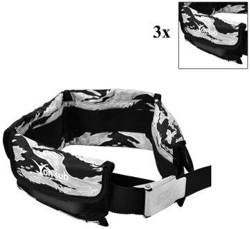 4/3 Pocket Scuba Verstelbare Duiken Gewicht Riem Met Roestvrij Stalen Gesp Water Sport Apparatuur grijs camo-130cm