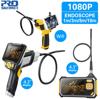 4.3inch Industrial Endoscope 1080P Inspection Camera Auto Repair Tool Snake Hard Handheld Wifi Endoscope Android by PROSTORMER