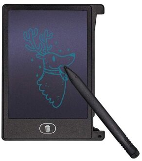 4.4 Inch Lcd Digitale Engels Lcd Tablet Draagbare Mini Kinderen Tekening Graffiti Board Bericht Schrijfbord zwart