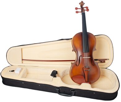 4/4 Size Jujube Hout Matte Viool Fiddle Accessoire Set Voor Beginners
