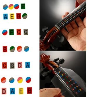 4/4 Viool Beginner Fiddle Toets Stickers Fret Markers Labels Multicolor Nuttig
