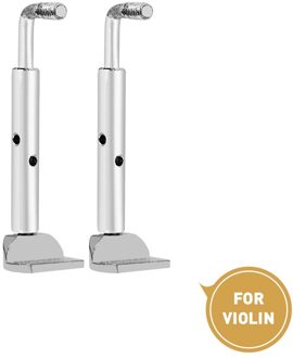 4/4 Viool Fittingen Plated Golden/Zilver/Zwart Split Chin Rest Schroeven Ebbenhout Chinrest Schroef Wrench Schroevendraaier zilver Screw