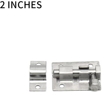 4/5/6/8/10/12 Inch Meubels Deur Bouten Rvs Slot Schuifdeur Keten Klink voor Gate Security Hardwares 2 duim