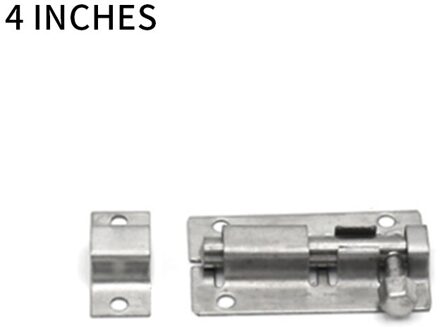 4/5/6/8/10/12 Inch Meubels Deur Bouten Rvs Slot Schuifdeur Keten Klink voor Gate Security Hardwares 4 duim