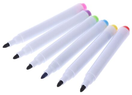 4/5/6/8/10/12 Pcs Whiteboard Pen Uitwisbare Marker Kantoor School Briefpapier Levert Voor Kinderen leraar Levert 6stk zwart