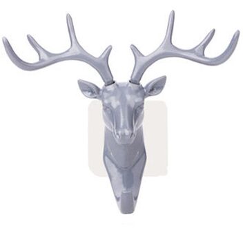 4/5/6 Vintage Herten Gewei Haak Hoed Sleutelhouder Wasserij Jas Rack Opknoping Opslag Plank Voor Thuis Wall Mounted kleerhanger Sleutel 02