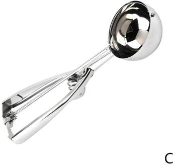 4/5/6Cm Ijs Lepel 3 Size Staal Lente Handvat Aardappel Gereedschap Thuis Mash Watermeloen Scoop bal Keuken T3G3