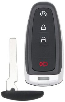4/5 Knop Afstandsbediening Sleutel Shell Case HU101 / FO38 Blade Voor Ford Lincoln Focus Escape Explorer Edge Expeditie Flex C-Max Taurus 4B schelp met HU101