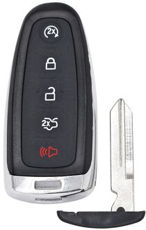 4/5 Knop Afstandsbediening Sleutel Shell Case HU101 / FO38 Blade Voor Ford Lincoln Focus Escape Explorer Edge Expeditie Flex C-Max Taurus 5B schelp met FO38