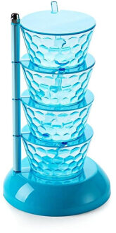 4/5 Lagen Transparante Roterende Spice Doos Keuken Kruiden Fles Set Huishoudelijke Zout Pot Saus Pot Chili Kan