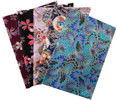 4/5 Stks/set Bloemenprint Naaien Patchwork Doek Materiaal Katoen Handgemaakte Vintage Gemengde Stijl Naaien Patchwork 20*25 Cm C1