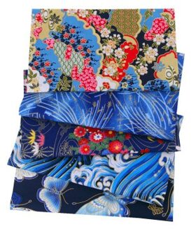 4/5 Stks/set Bloemenprint Naaien Patchwork Doek Materiaal Katoen Handgemaakte Vintage Gemengde Stijl Naaien Patchwork 20*25 Cm D1