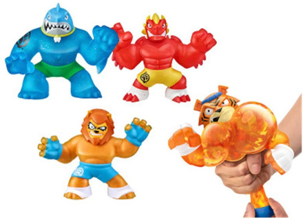 4.5 x 13 x 14cm Goo JIT Zu Hero Super Elastic Animal Doll Rubber Man Pinch Squeeze Decompression vent toy For Children Gifts