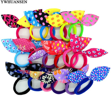 4.5cm big baby Rabbit ears Hair band Children Hair Accessories kids Scrunchies girl Elastic Hair Band for women mother