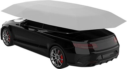 4.5x2. Outdoor Auto Voertuig Tent Auto Paraplu Zonnescherm Cover Oxford Doek Polyester Covers Zonder Beugel zilver
