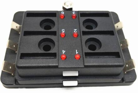 4/6/10 Way Standaard Blade LED Zekeringkast Houder Met Falen Licht Auto Marine Voor Auto Auto accessoires Blade Fuse Box