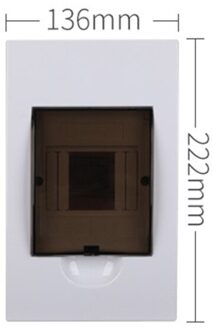 4/6/8/10/12/15/18/24 Loop Verdeelkast Voor Stroomonderbreker Indoor muur