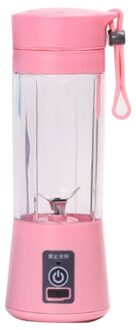 4/6 Bladen Draagbare Blender Persoonlijke Mixer Voor Smoothie Vruchtensap Melk Shakes Joneshome Apparaten 4-roze