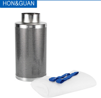 4 6 inch Air Carbon Filter, Odor Control Grow Tent Kit with Australia Virgin Charcoal Activated Charcoal Air Filter Scrubber