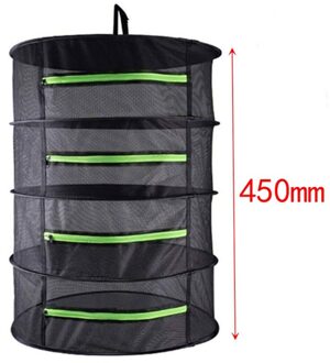 4/6 Lagen Herb Drogen Netto Vouwen Mesh Pouch Opknoping Mand Opvouwbare Droog Rek Zak Mesh Droger Voor Kruiden Bloemen Planten knoppen Tool 45cm
