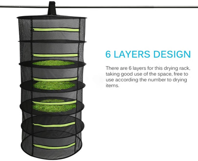 4/6 Layers Foldable Dry Rack Bag Mesh Drying Net for Herbs Flowers Plants Buds Heavy Duty Drying Rack Hanging Basket Dry Net