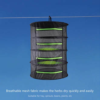 4/6 Layers Herb Drying Net Folding Mesh Pouch Hanging Basket Foldable Dry Rack Bag Mesh Dryer for Herbs Flowers Plants Buds