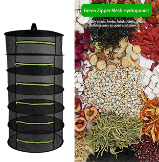 4/6 Layers Herb Drying Net Folding Mesh Pouch Hanging Basket Foldable Dry Rack Bag Mesh Dryer for Herbs Flowers Plants Buds