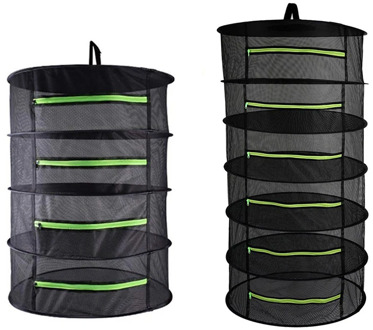 4/6 Layers Herb Drying Net Hanging Basket Folding Dry Rack Herb Drying Net Dryer Bag Mesh For Flowers Buds Plants Organizer