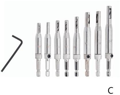 4/7/8Pcs Hss Auto Centreren Scharnier Boren Set Deur Boor Center Kast O3Z8