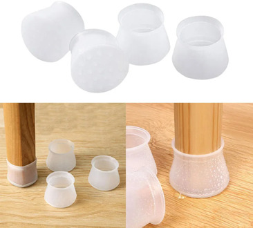 4/8/12/16PCS Table Chair Legs Silicone Caps Funiture Feet Protector Covers Non-slip Table Leg Caps Foot Protection Bottom Covers